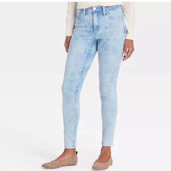 Jeans High-Rise Acid Wash Skinny - Picture 2 of 9